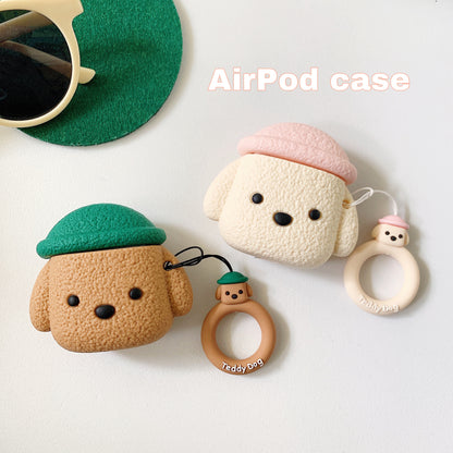 Cartoon Hat Dog Apple Air Pods | Headset Protective Case