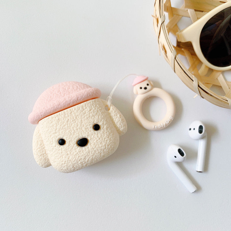 Cartoon Hat Dog Apple Air Pods | Headset Protective Case