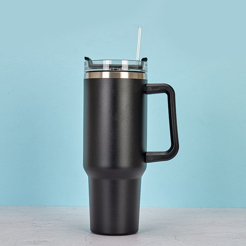 40 oz Stainless Steel Vacuum Insulated Tumbler with Straw for Coffee, Water, Smoothie, Teas and More