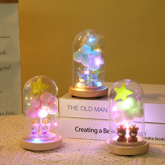 Valentine's Day Gift | Glass Cover Crafts LED Lights