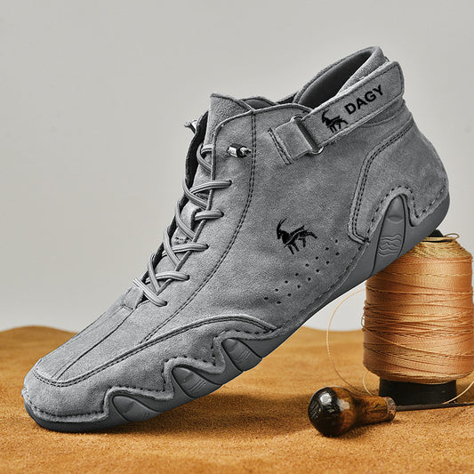 Male Ram Shoes | High Cotton-padded Casual Shoes | Fleece-lined