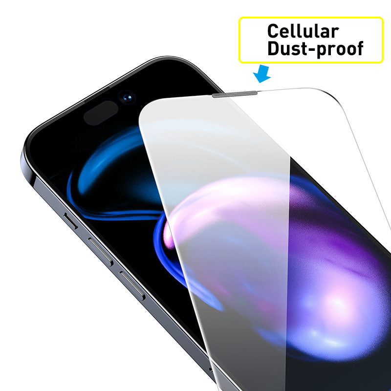 New iPhone 14 Series 2Pcs Tempered Glass Screen Protector