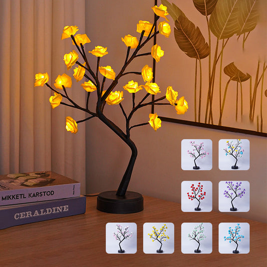 USB Rose Flower Tree Lamps | Fairy Desk Night Lights | Decoration Gifts