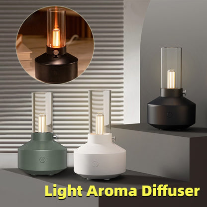 2023 Retro Night Light Aroma Diffuser | Essential Oil | LED Light Filament | Air Humidifier for Home