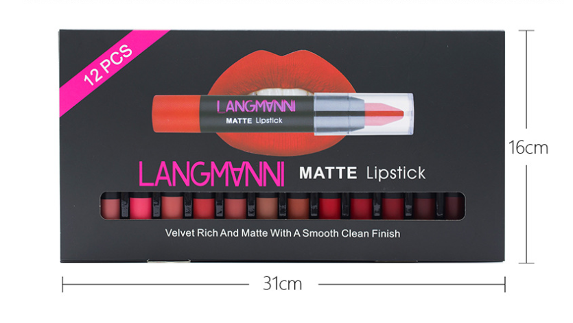 Non-Stick Cup Matte Lipstick And Lip Gloss Set