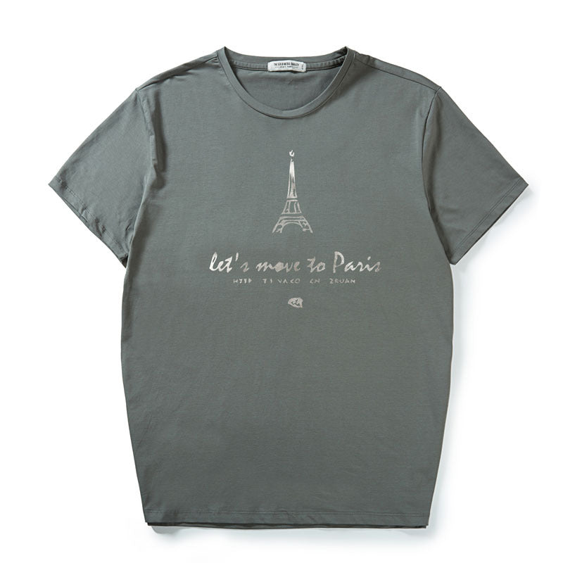 Eiffel Tower Printed T-Shirt for Men