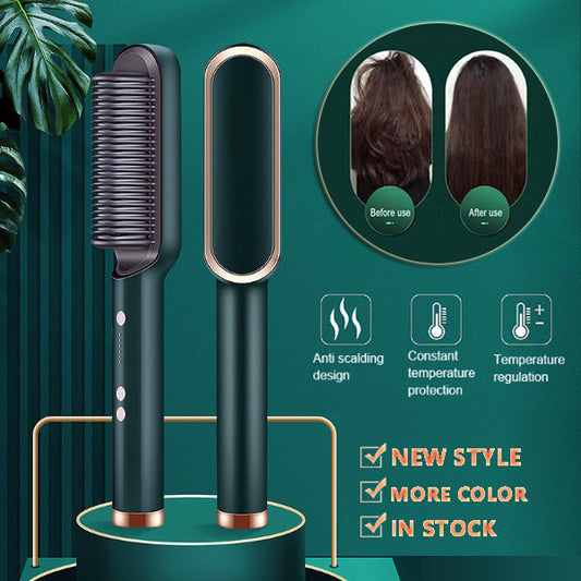 New 2 In 1 Hair Straightener Comb | Dual-purpose Electric Hairbrush