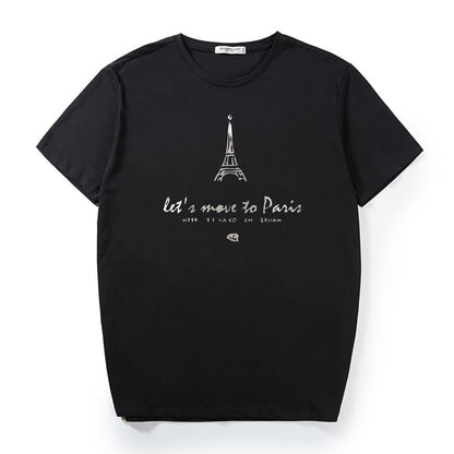 Eiffel Tower Printed T-Shirt for Men